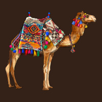 Camel With Colorful Saddle Heavy Core Tee | Teevron