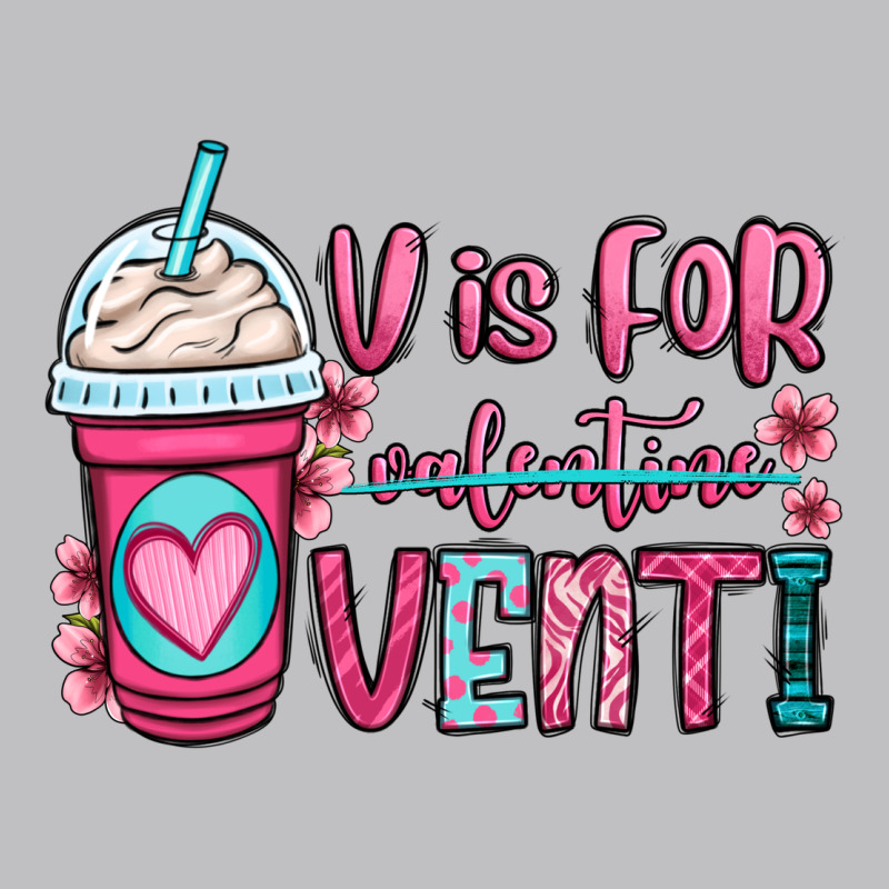 V Is For Valentine Venti Coffee Cup Long Sleeve Tee by OliviaCreatesArt | Teevron