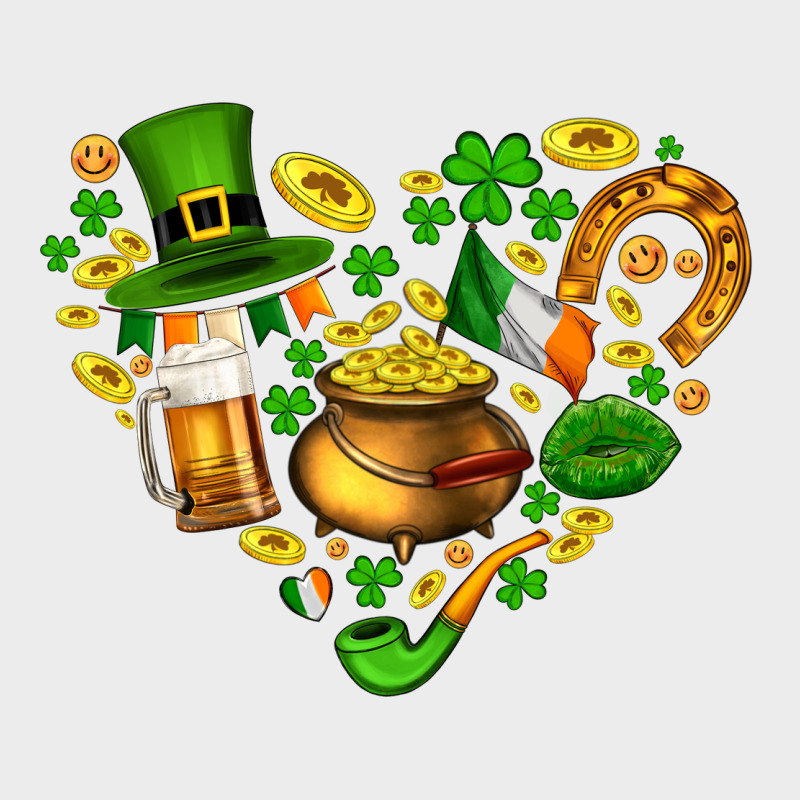 St Patricks Heart Urban Hoodie by AdoDesignShop | Teevron