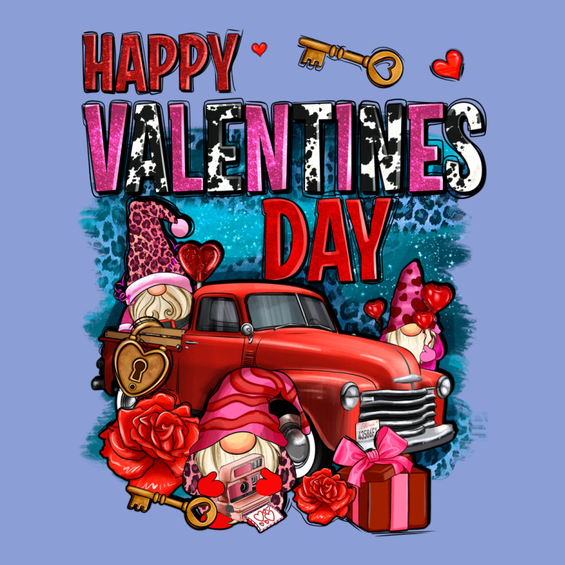 Happy Valentines Day With Gnomes And Truck Olivia Long Sleeve Tee by OliviaCreatesArt | Teevron