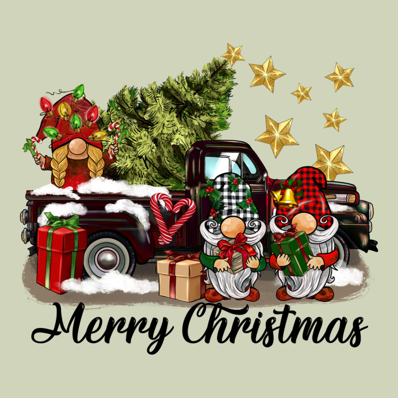 Merry Christmas Gnomes Truck Heavyweight Hoodie by BarkalooDesign | Teevron