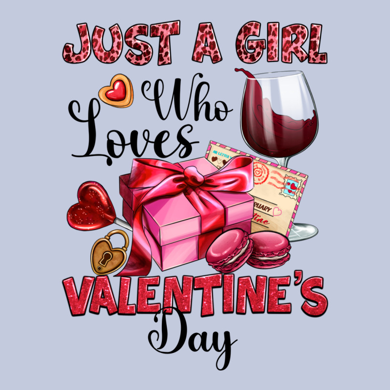 Just A Girl Who Loves Valentine's Day Long Sleeve Tee by OliviaCreatesArt | Teevron
