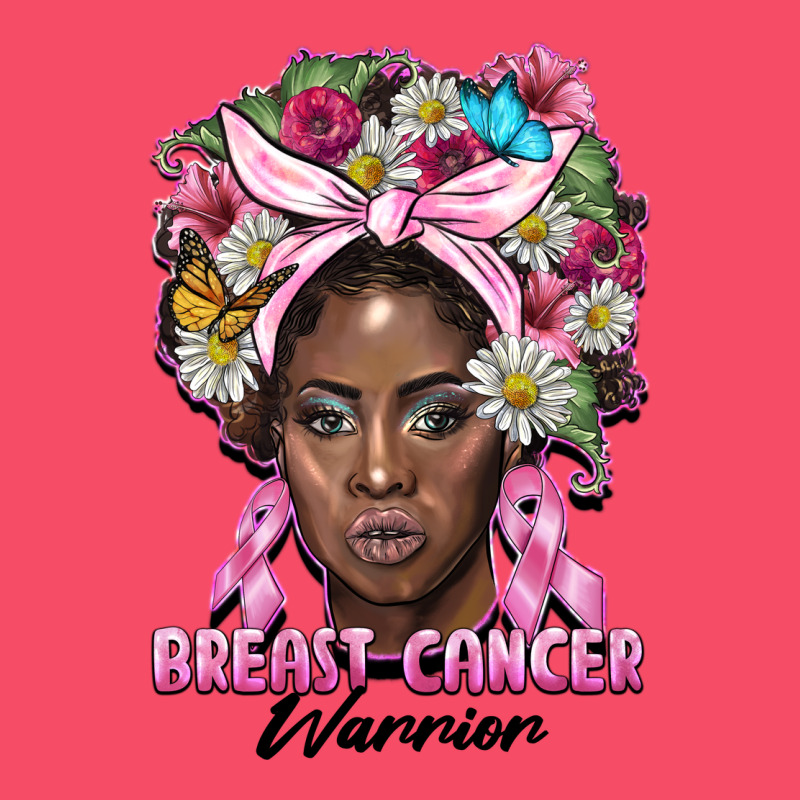 Breast Cancer Warrior Black Woman Premium Sweatshirt by BarkalooDesign | Teevron