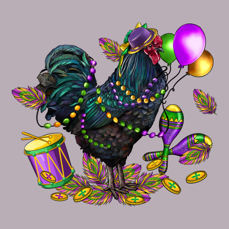 Mardi Gras Chicken Vintage Tee by CowGirlArtShop | Teevron