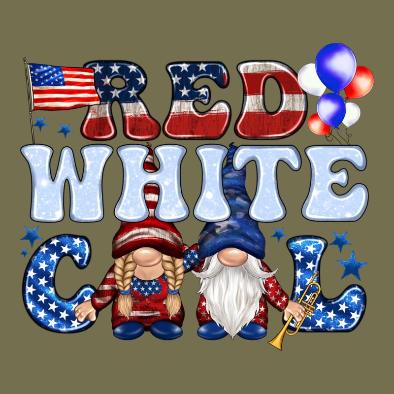 Red White Cool With Gnomies 4th Of July Vintage Hoodie by HowdyJamesFarm | Teevron