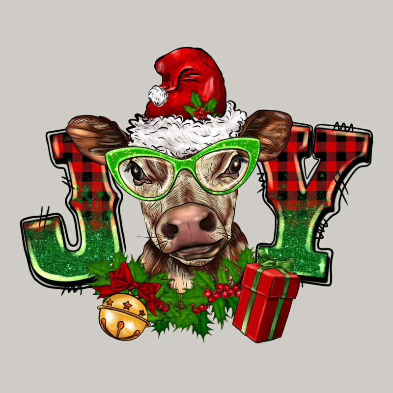Christmas Joy Cow Heavyweight Hoodie by BarkalooDesign | Teevron