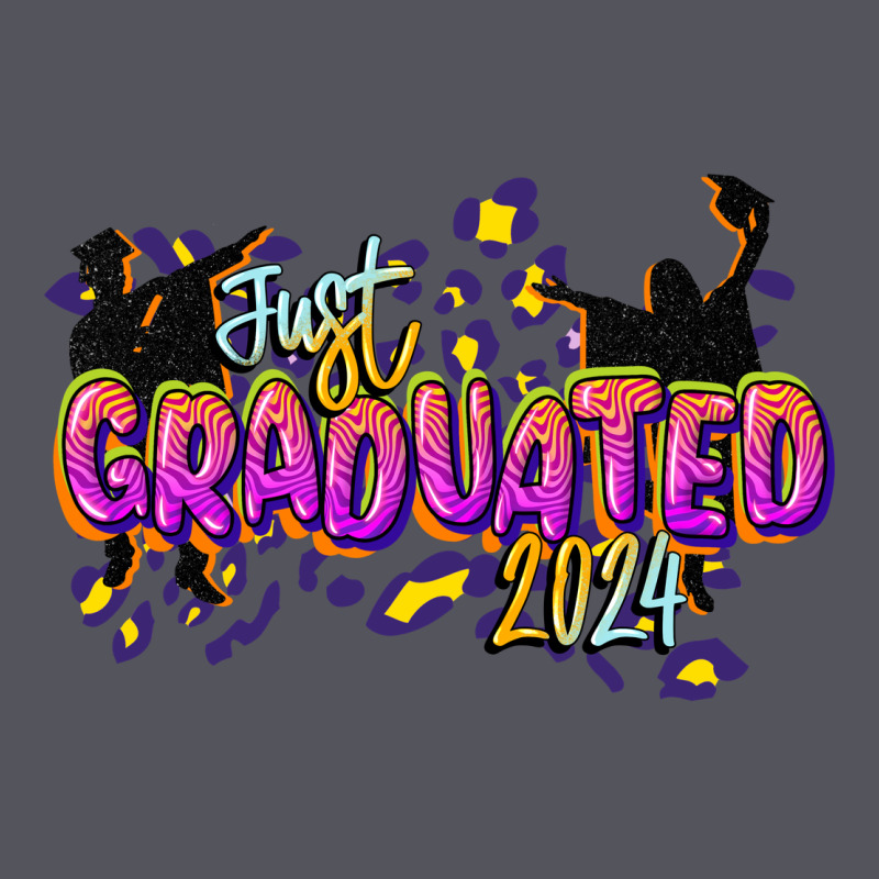 Just Graduated 2024 Vintage Hoodie by CowGirlArtShop | Teevron