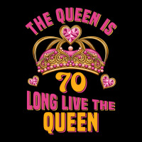 The Queen Is 70 Long Live The Queen Heavy Core Tee | Teevron