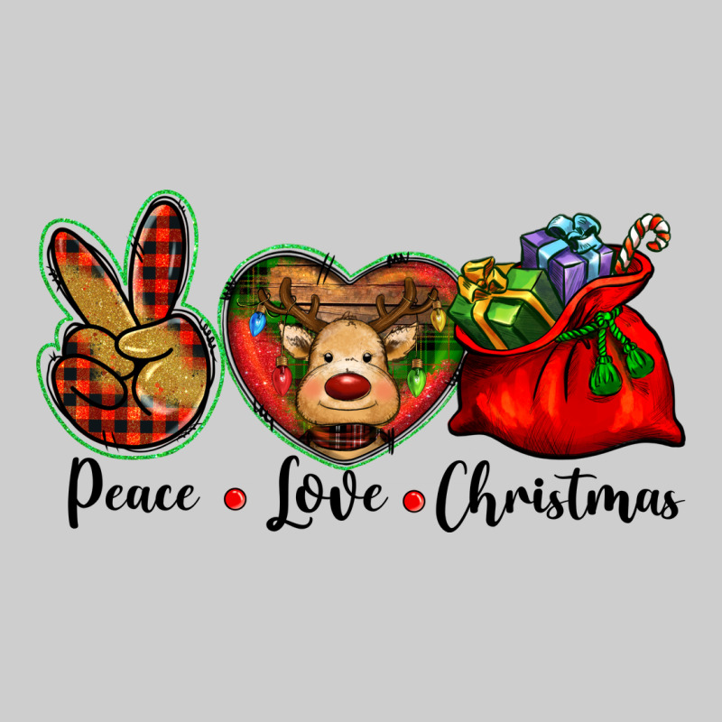 Peace Love Christmas Premium Sweatshirt by BarkalooDesign | Teevron