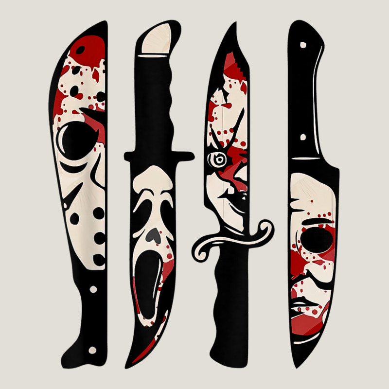 Knives Horror Movie Friday Halloween Horror Ghost Heavy Core Tee by trangStudio | Teevron