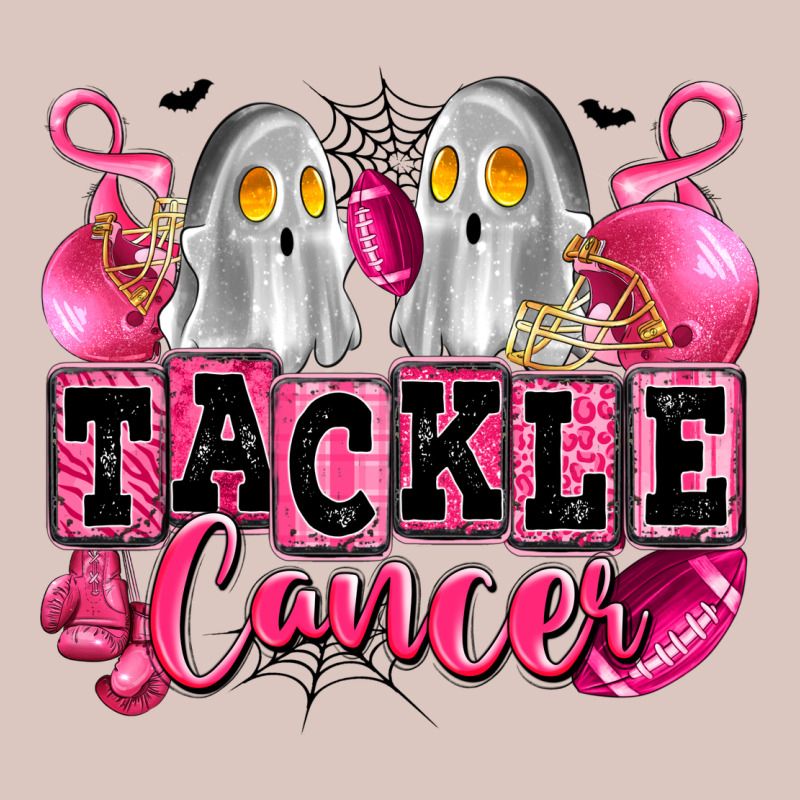 Tackle Cancer With Ghosts Playing Football Premium Hoodie by LillyAllenDesigns | Teevron