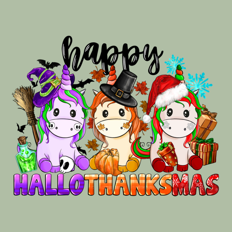 Happy Hallothanksmas Unicorn Urban Heavy Tee by CowGirlArtShop | Teevron
