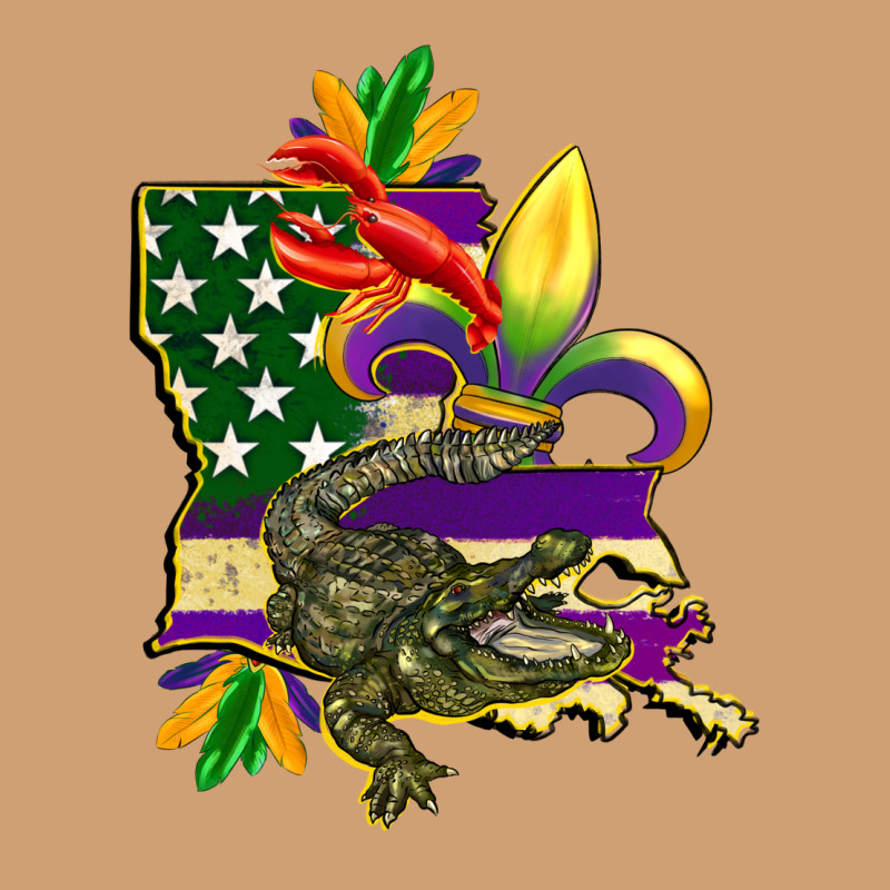 Louisiana Map American Flag Mardi Gras Vintage Tee by CowGirlArtShop | Teevron