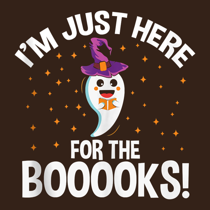 Teacher Halloween Bookworm Just Here For The Boooks Ghost Tank Top Heavy Core Tee by trangStudio | Teevron