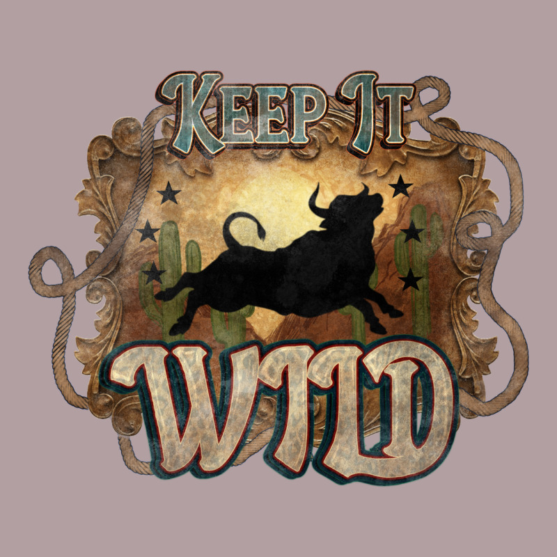 Keep It Wild Western Bull Vintage Hoodie by HowdyJamesFarm | Teevron