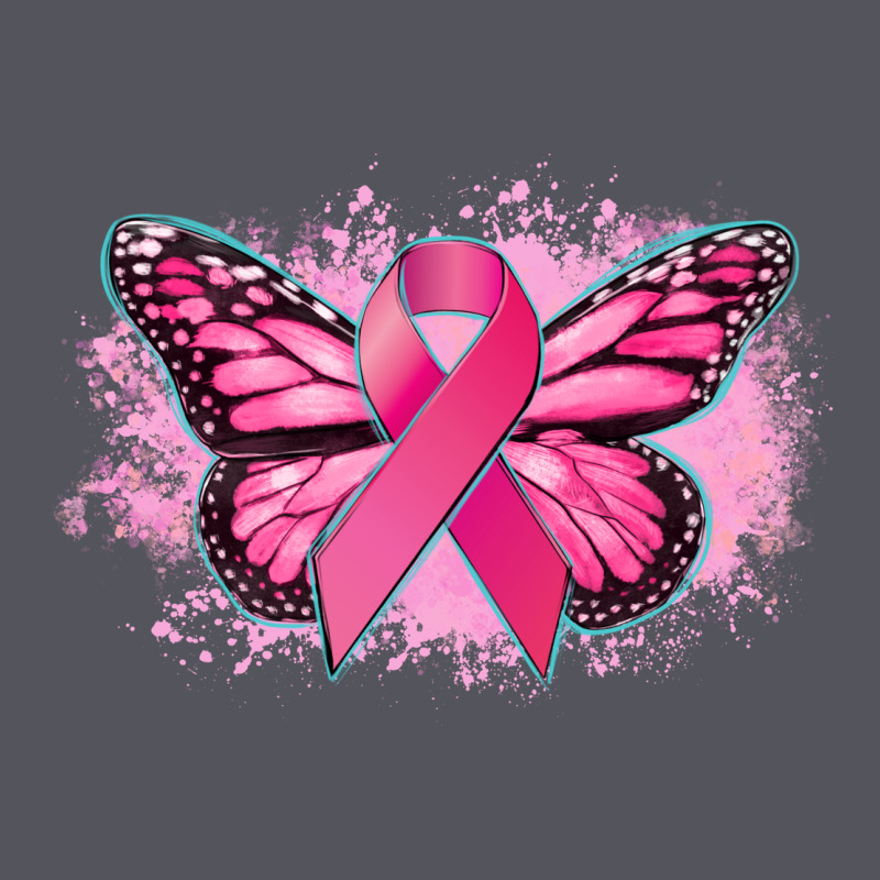 Cancer Ribbon Butterfly Cancer Awareness Vintage Hoodie by HowdyJamesFarm | Teevron