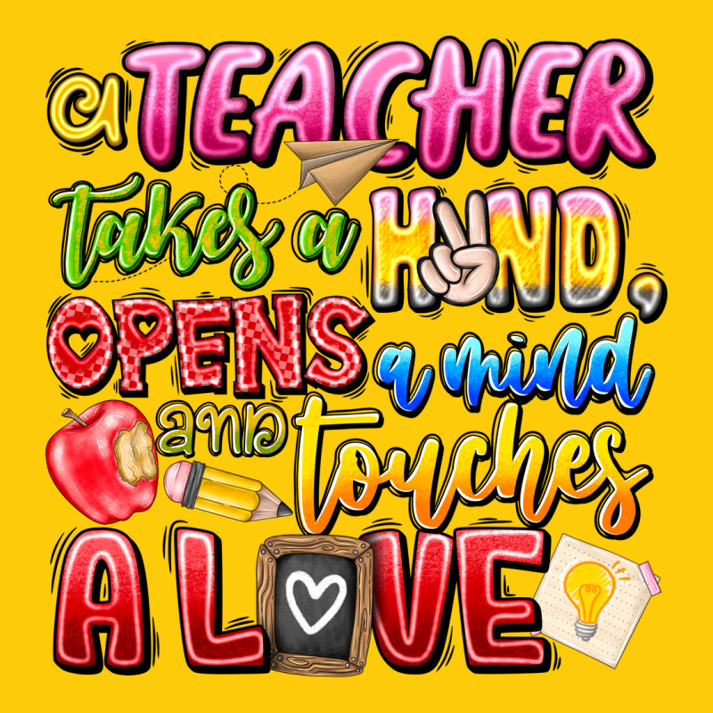 A Teacher Takes A Hand Opens A Mind And Touches A Premium Hoodie by CowhideDigitalArt | Teevron