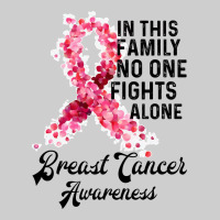 In This Family Fights Alone Breast Cancer Awareness Premium Tee | Teevron