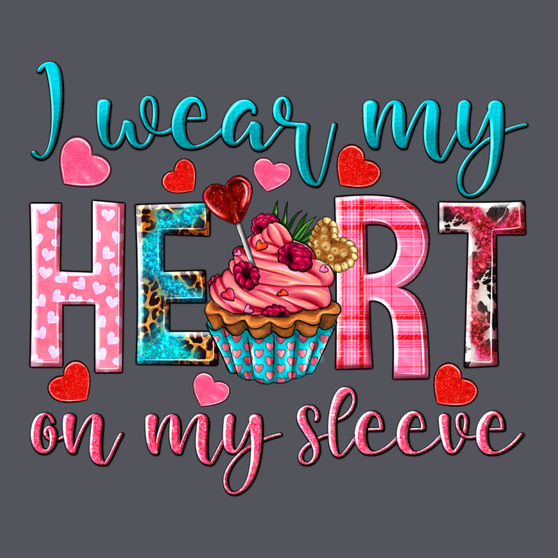I Wear My Heart On My Sleeve Valentine's Day Vintage Hoodie by HowdyJamesFarm | Teevron