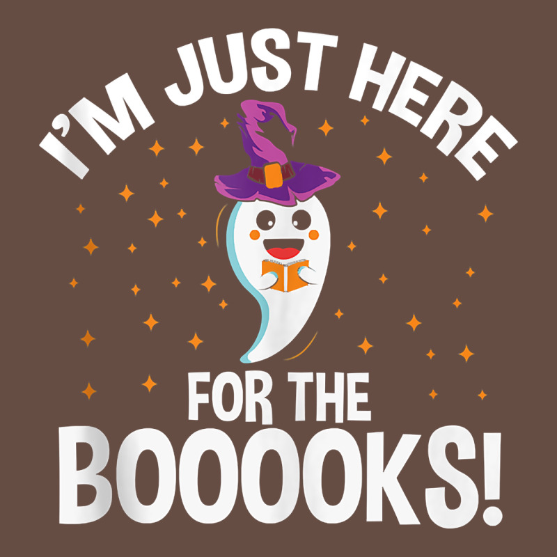 Teacher Halloween Bookworm Just Here For The Boooks Ghost Tank Top Long Sleeve Tee by trangStudio | Teevron