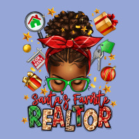 Santas Favorite Realtor Messy Bun Classic Tee | Teevron