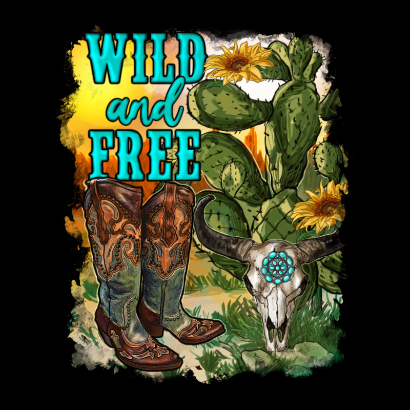 Wild And Free Cowgirl Boots Premium Tee by RanaPortraitStore | Teevron