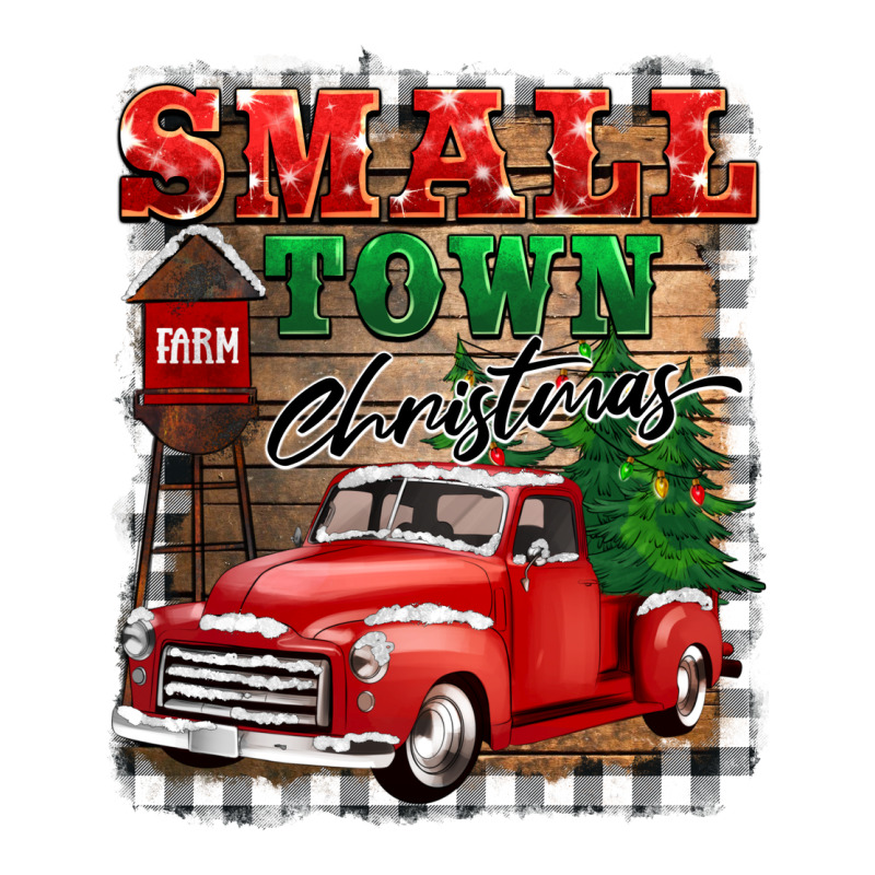 Small Town Christmas Heavyweight Hoodie by BarkalooDesign | Teevron