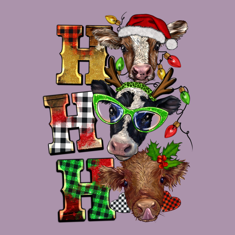Christmas Ho Ho Ho Cow Heavyweight Hoodie by BarkalooDesign | Teevron