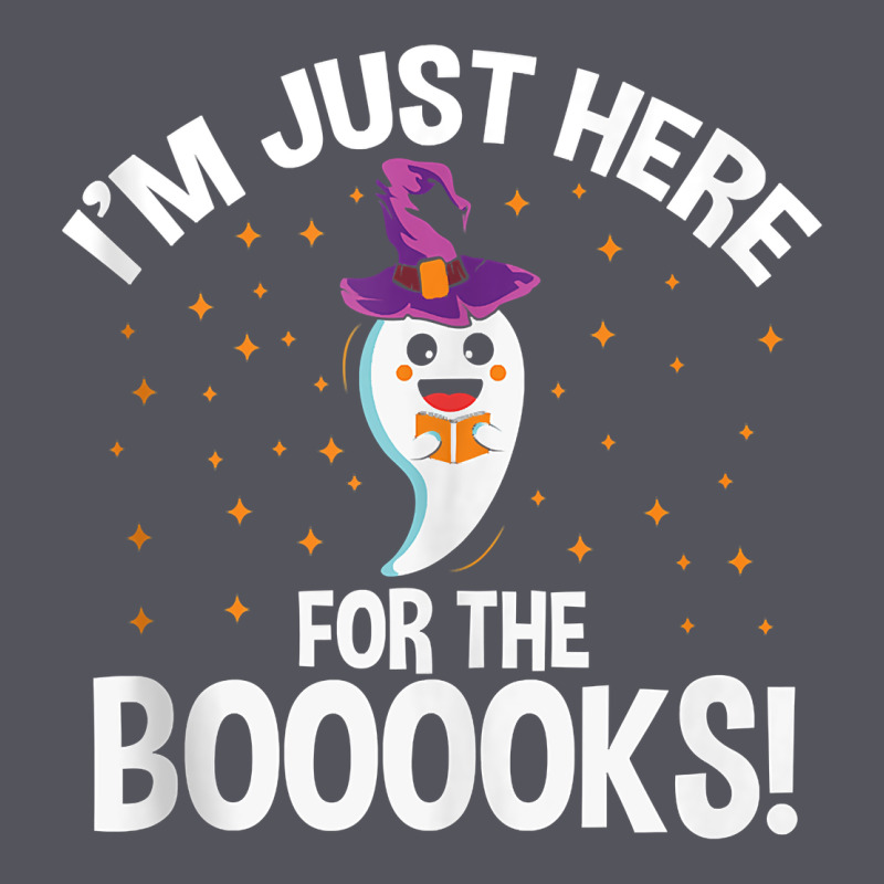 Teacher Halloween Bookworm Just Here For The Boooks Ghost Tank Top Vintage Hoodie by trangStudio | Teevron