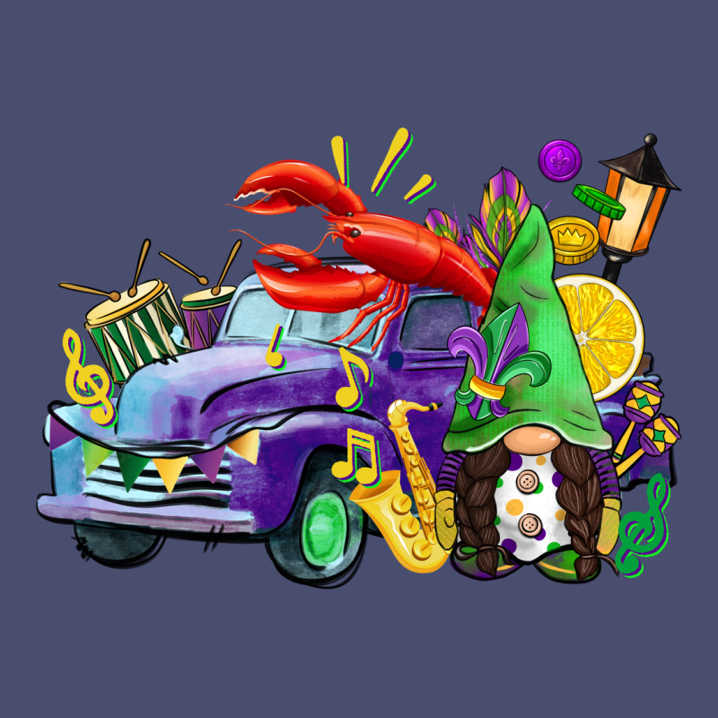 Mardi Gras Gnome On The Truck Vintage Tee by CowGirlArtShop | Teevron
