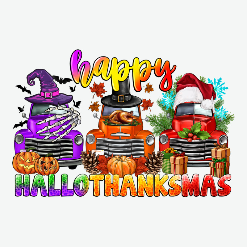 Happy Hallothanksmas Truck Urban Heavy Tee by CowGirlArtShop | Teevron