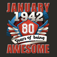 January 1942 80 Years Of Being Awesome Heavy Core Tee | Teevron