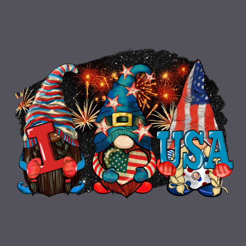 I Love Usa Gnomes 4th Of July Vintage Hoodie by CowGirlArtShop | Teevron