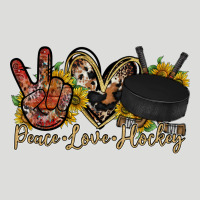 Peace Love Hockey Zipper Hoodie | Teevron