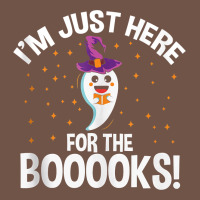 Teacher Halloween Bookworm Just Here For The Boooks Ghost Tank Top Premium Sweatshirt | Teevron
