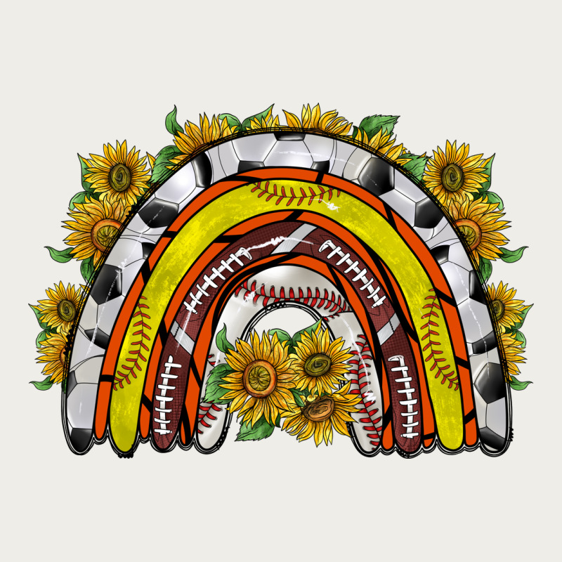 Sunflower Sports Rainbow Zipper Hoodie by RacoonDesign | Teevron