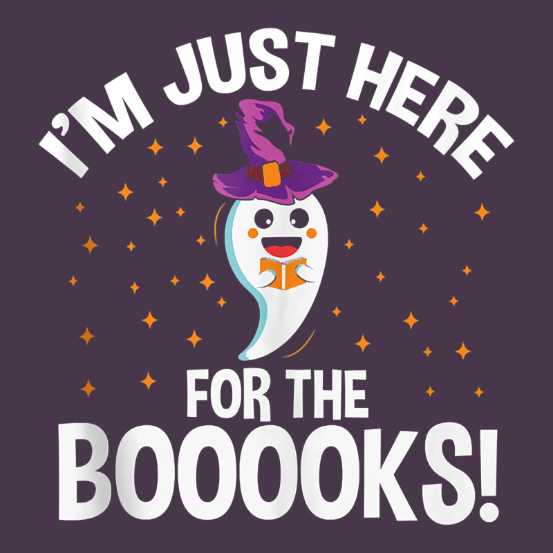 Teacher Halloween Bookworm Just Here For The Boooks Ghost Tank Top Heavyweight Hoodie by trangStudio | Teevron