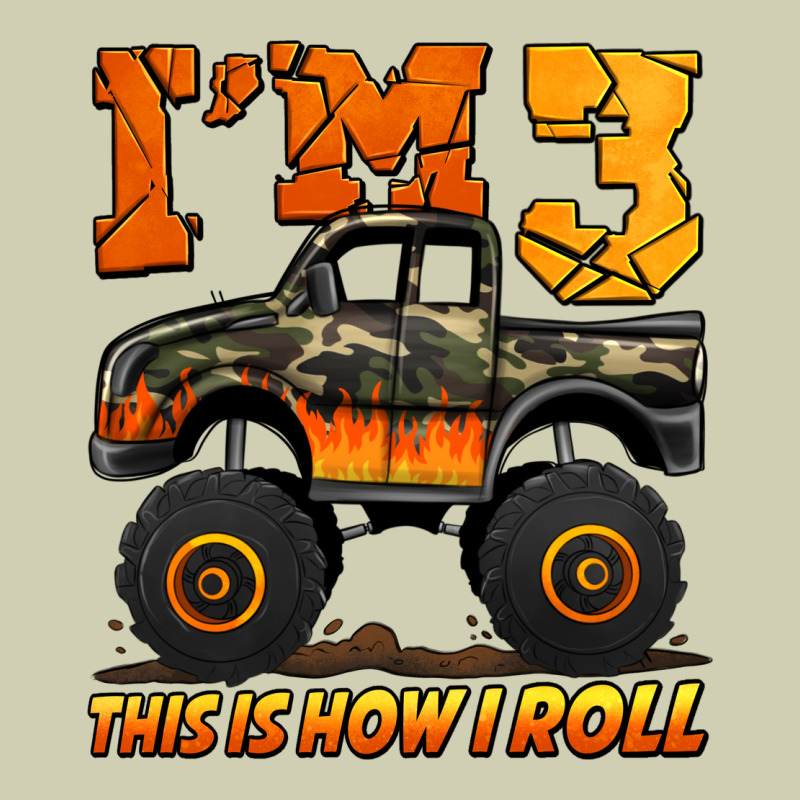 I'm Three This Is How I Roll Monster Truck Birthday Heavy Core Tee by Jasminsmagicworld | Teevron