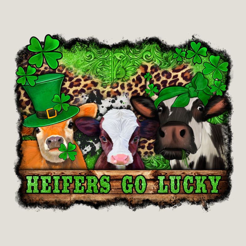 St Patricks Cows Heifers Go Lucky Heavy Core Tee by Jasminsmagicworld | Teevron