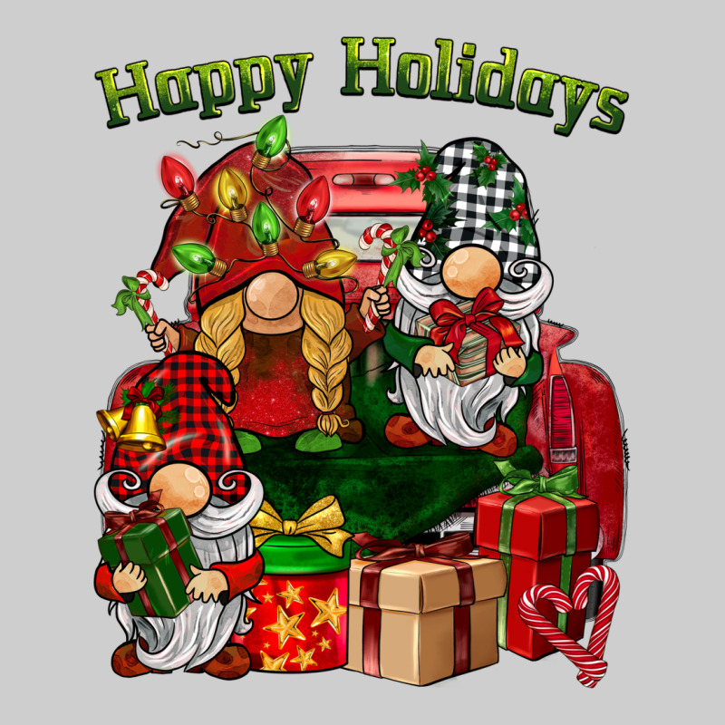 Happy Holidays Gnomes Truck Premium Sweatshirt by BarkalooDesign | Teevron