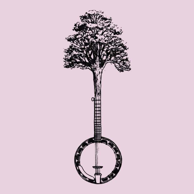 Banjo Tree Minimalist Design Vintage Nature & Music Graphic Ladies Tee by trangStudio | Teevron