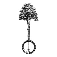 Banjo Tree Minimalist Design Vintage Nature & Music Graphic | Teevron
