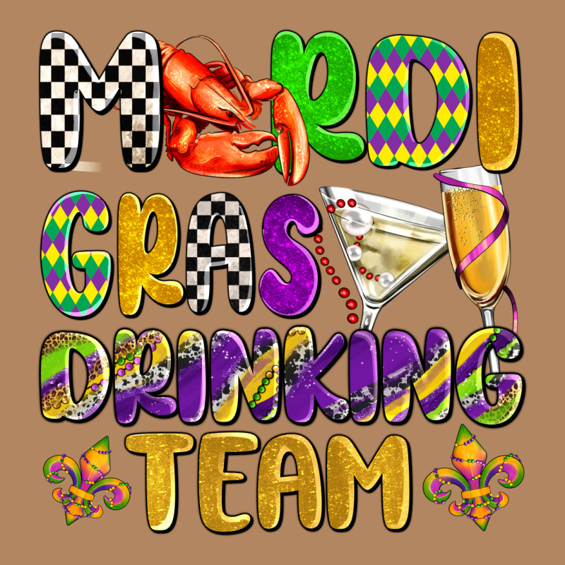 Mardi Gras Drinking Team With Glasses Olivia Long Sleeve Tee by OliviaCreatesArt | Teevron