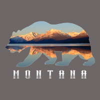 Montana Bear With Glacier National Park Lake Image Souvenir Classic Tee | Teevron