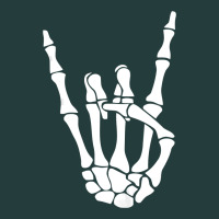 Halloween Skeleton Hand Horns Rock N Roll Music Lover Tank Top Classic Tee | Teevron