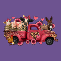 Valentines Day Leopard Farm Animals Truck Vintage Tee | Teevron