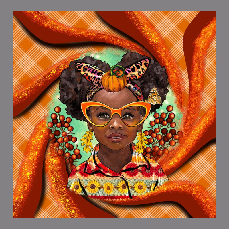 Fall African Girl Heavyweight Hoodie by BarkalooDesign | Teevron