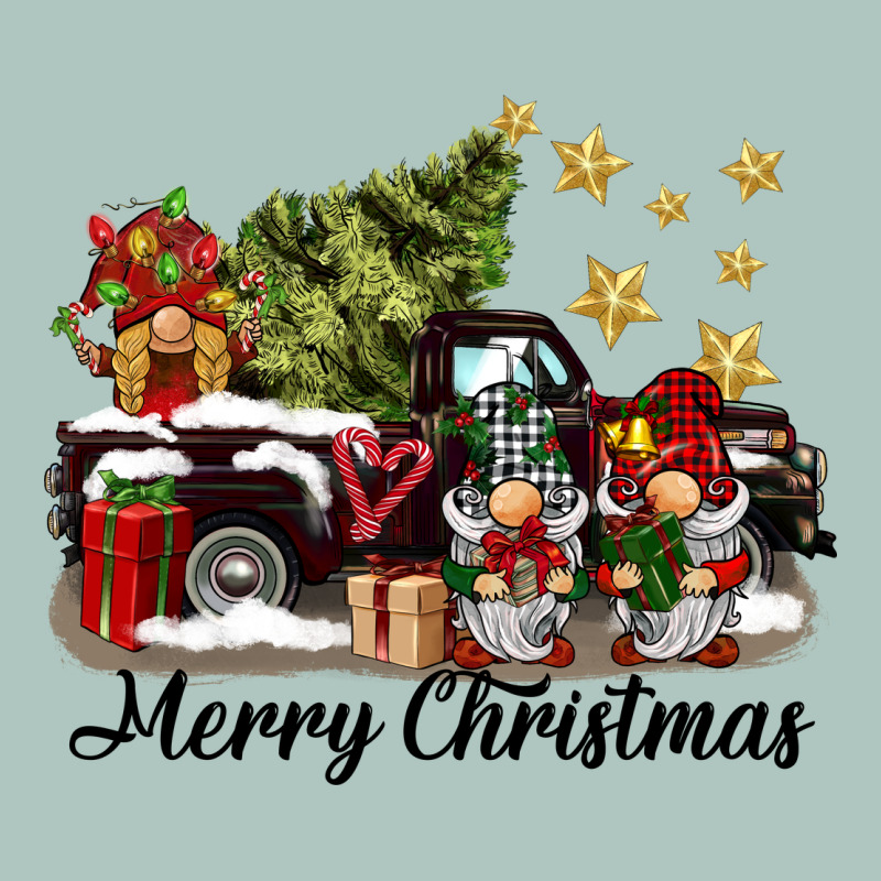 Merry Christmas Gnomes Truck Premium Sweatshirt by BarkalooDesign | Teevron