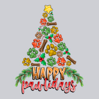 Paw Print Christmas Tree Heavyweight Sweatshirt | Teevron