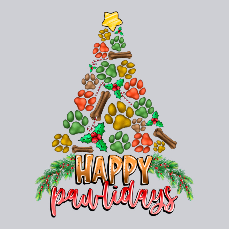 Paw Print Christmas Tree Heavyweight Sweatshirt by CowhideDigitalArt | Teevron